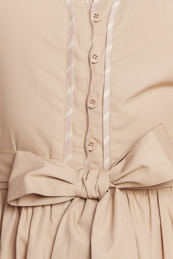 EVERGREEN ROMANCE WOVEN MIDI DRESS