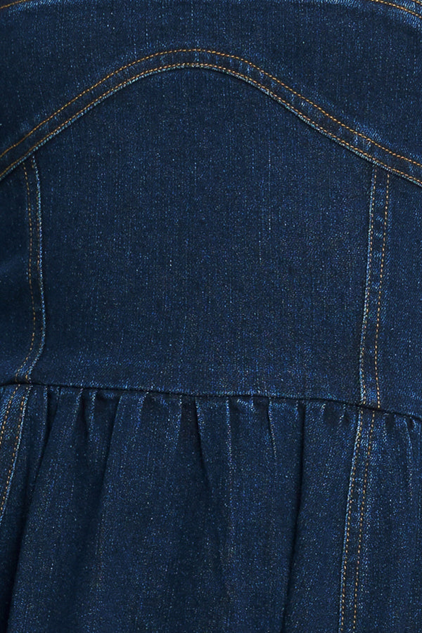 THE EVERYDAY ICON DENIM MIDI DRESS